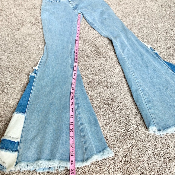 Show Me Your MuMu | Woodstock Patchwork Flare Jeans - Picture 16 of 16